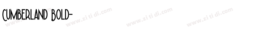 Cumberland Bold字体转换